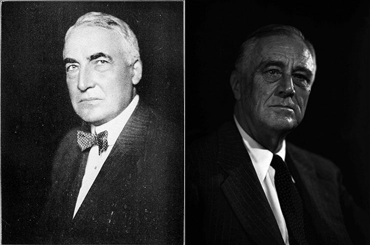 Warren Harding and FDR